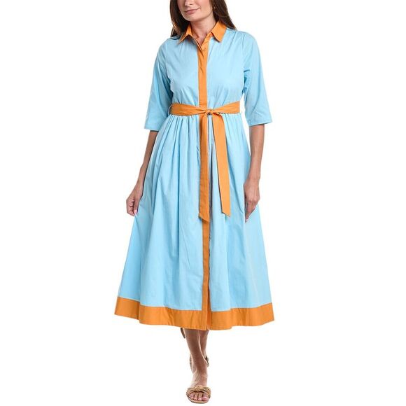 Hermoza Dresses & Skirts - Hermoza Womens Francesca Belted Maxi Dress, Blue